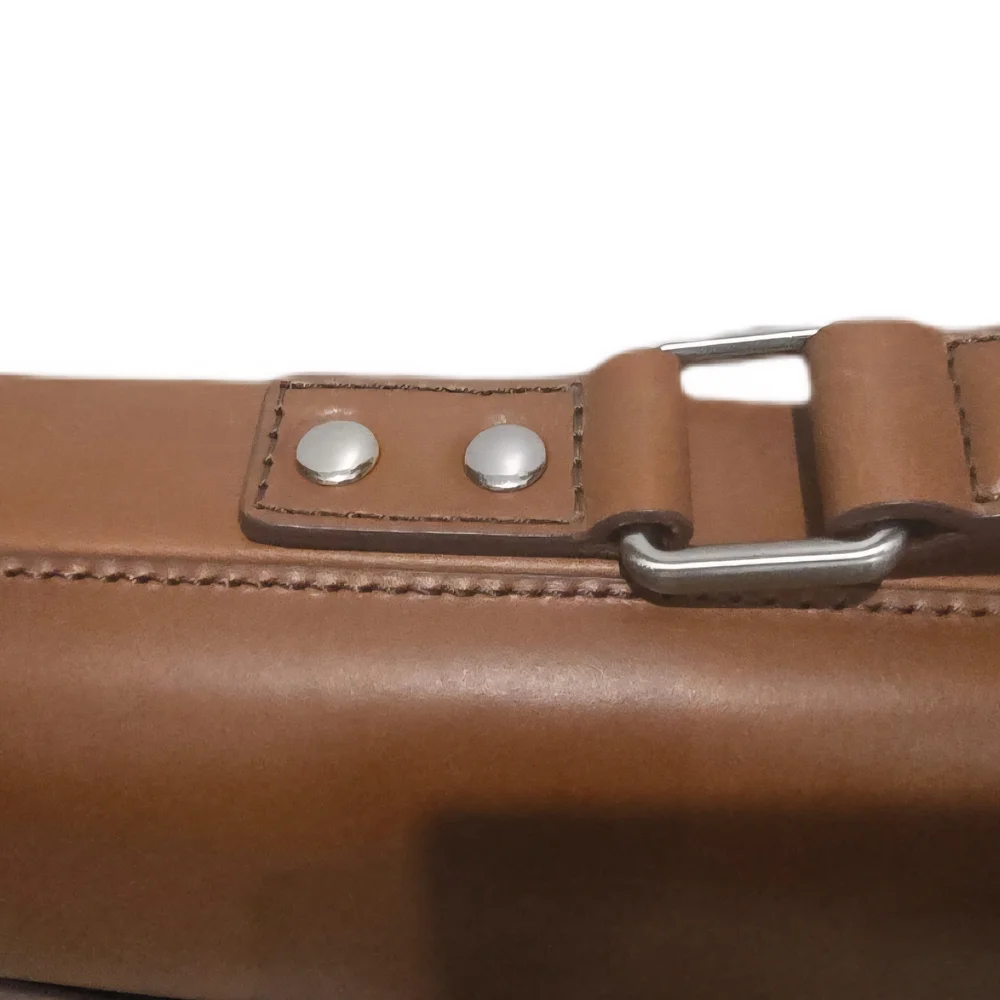 Johnston & Murphy Tan Leather Briefcase
